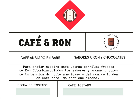 Café & Ron - Café añejado en barril 250g - Vereda Central