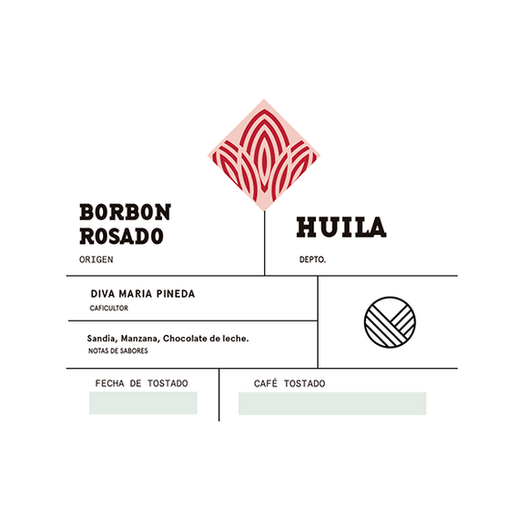 Bourbon Rosado 250 gr - Vereda Central